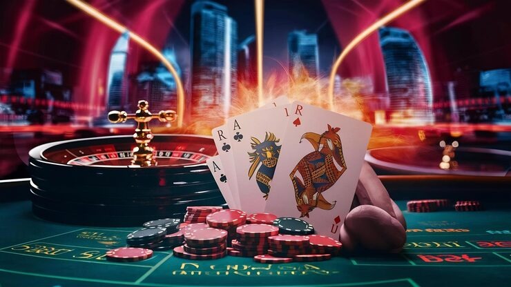 Live dealer Speed Baccarat table with multi-camera setup and real-time card display